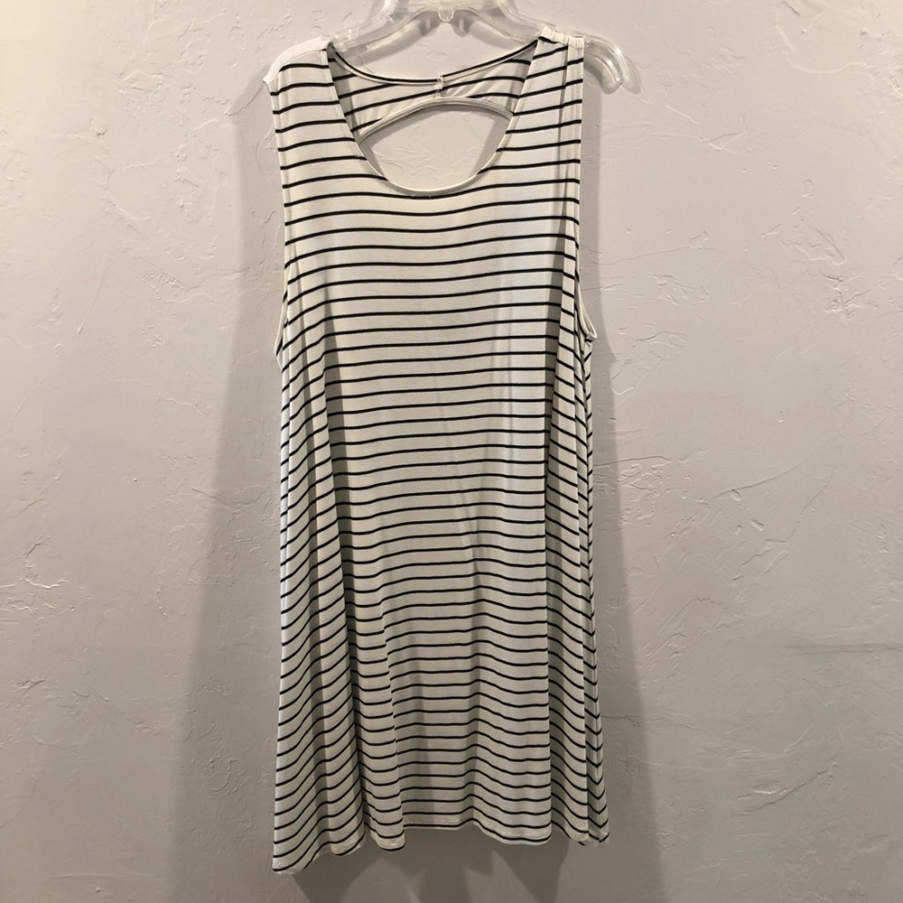 Black and White Striped Dress